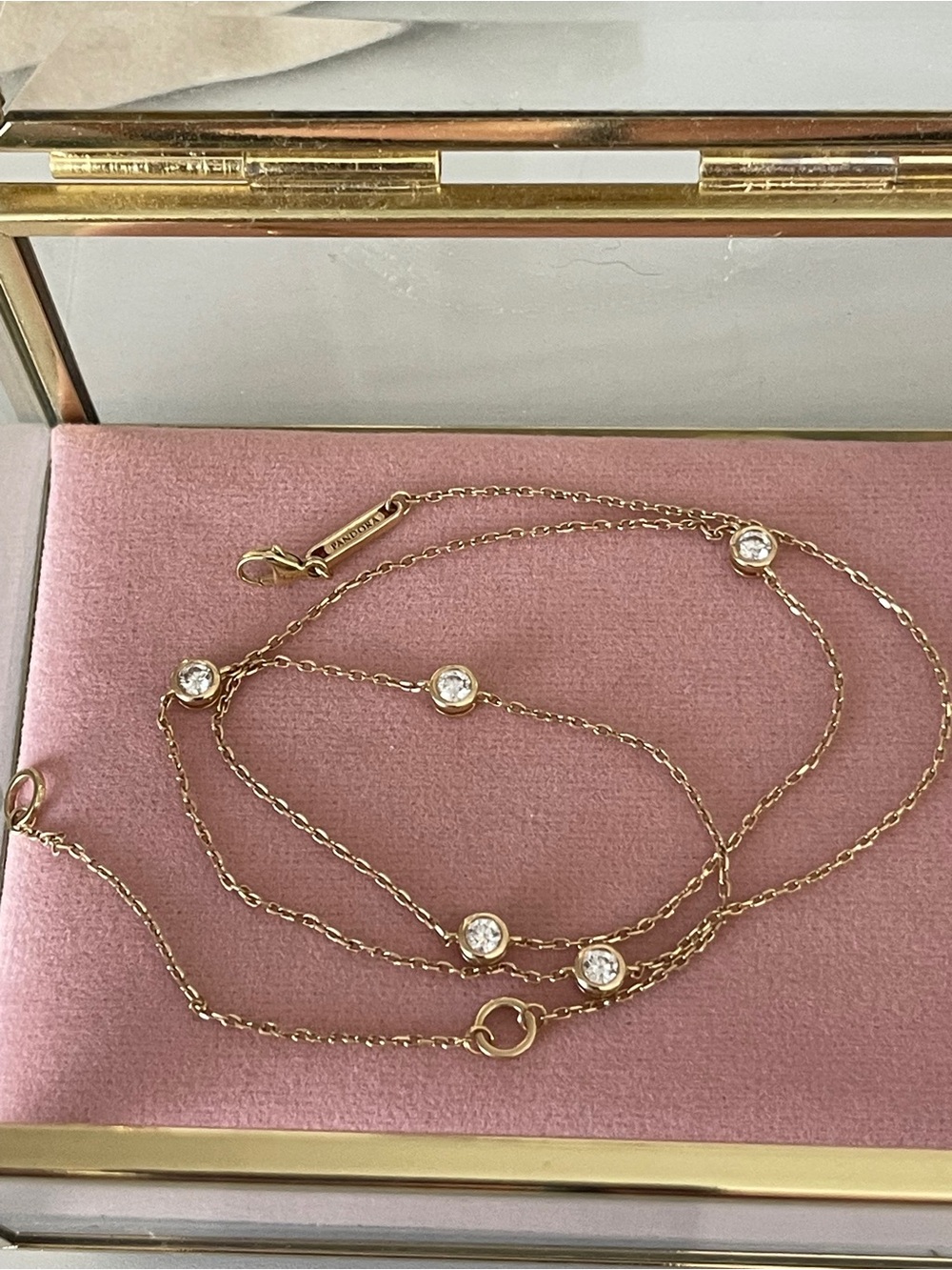 Pandora 14k Lab diamonds